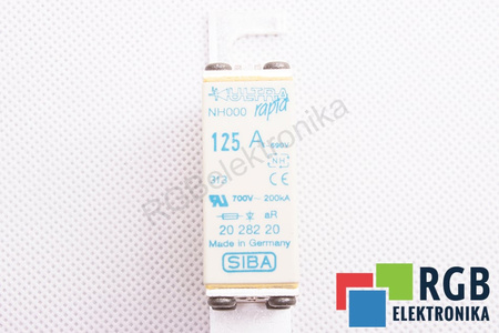 FUSIBILE 2028220 SIBA ULTRA RAPID NH000 125A, 690V, 200KA