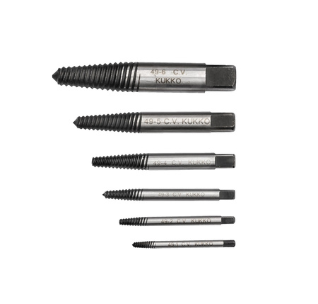 SET DI ESTRATTORI PER VITI O 3-24 MM 49-B KUKKO
