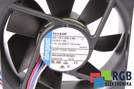 8414N/2HP EBM PAPST 80X80X25MM, 24V VENTILATORE