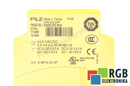 PNOZ X2.1 24VAC/DC 2N/O PILZ 774306 RELE DI SICUREZZA