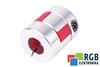 YH10-25-8-12-30 D=25MM D1/D=8/12MM L=30MM ALUMINIUM GIUNTO ELASTICO A GRIFFE