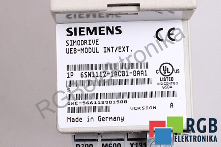 6SN1112-1AC01-0AA1 SIEMENS SIMODRIVE 611 VERSION A UEB-MODUL INT/EXT.