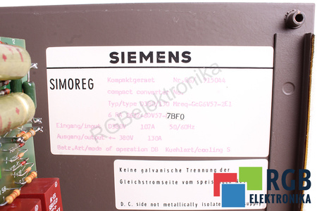 6RA2632-6DV57-7BF0 SIEMENS SIMOREG D380/130
