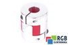 YH10-25-6-10-30 D=25MM D1/ D2=6/10MM L=30MM ALUMINIUM GIUNTO ELASTICO A GRIFFE
