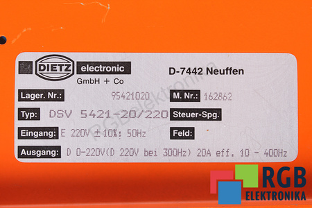 DSV4521 DIETZ ELECTRONIC