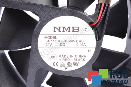 4715KL-05W-B40 NMB TECHNOLOGIES 119X119X38MM, 24V, 0.46A VENTILATORE
