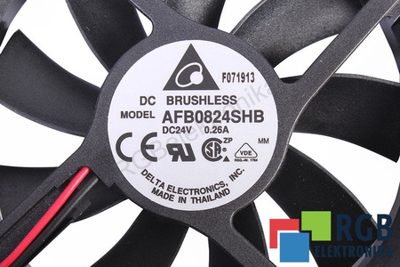 AFB0824SHB DELTA 80X80X15MM, 24V VENTILATORE
