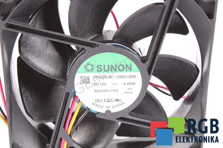 PF92251B1-1000U-G99 SUNON 92X92X25MM, 12V VENTILATORE