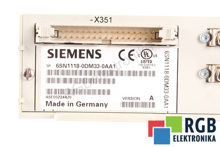 6SN1118-0DM33-0AA1 SIEMENS SIMODRIVE 611 VERSION A