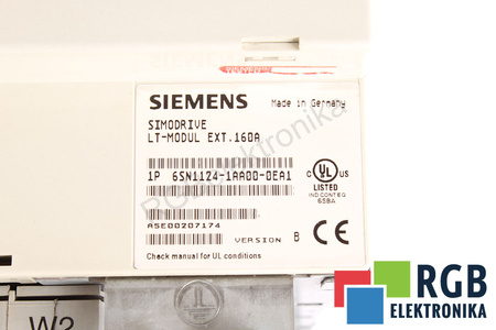 6SN1124-1AA00-0EA1 SIEMENS SIMODRIVE 611 VERSION B LT-MODUL EXT. 160A