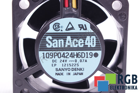 A90L-0001-0385#A FANUC 109P0424H6D19 40X40X20MM, 24V VENTILATORE