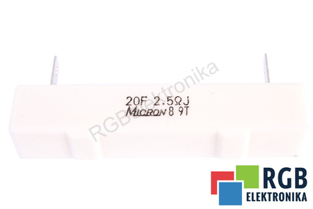 RESISTORE 2.5 OHM MICRON 64X12X12 2.5OHM, 20W