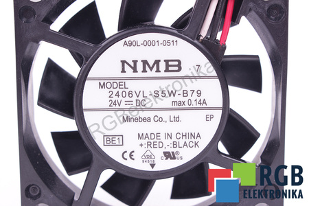 A90L-0001-0511 FANUC 2406VL-S5W-B79 60X60X15MM, 24V VENTILATORE
