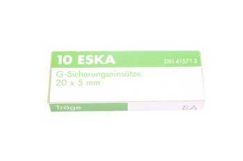 FUSIBILE CILINDRICO RITARDATO IN VETRO 522.026 ESKA ZKT-8A/250 250V, 8A, 5X20MM, 10PCS