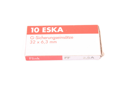 FUSIBILE CERAMICO ULTRARAPIDO 632.121 ESKA ZGSS-2.5A 500V, 2.5A, 6.3X32MM, 10PCS