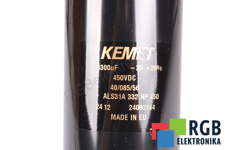 CONDENSATORE ALS31A332NP450 KEMET 3300UF, 450V, 75MM, 145MM