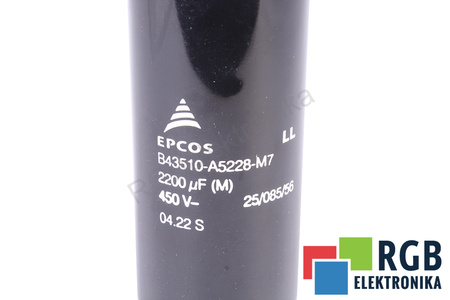 CONDENSATORE B43510-A5228-M7 EPCOS 2200UF, 450V