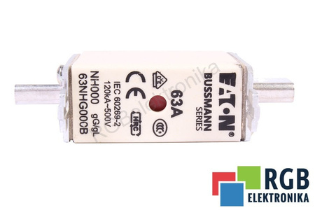 FUSIBILE 63NHG000B EATON NH000 63A, 500V