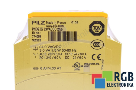 PNOZ X7 24VACDC 2N/O PILZ
