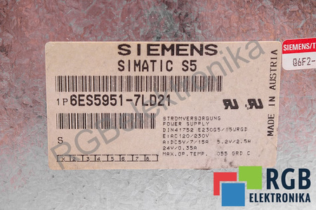 6ES5951-7LD21 SIEMENS SIMATIC S5 951