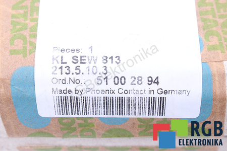 MORSETTIERA 213.5.10.3 PHOENIX CONTACT 51002894 KL SEW 813