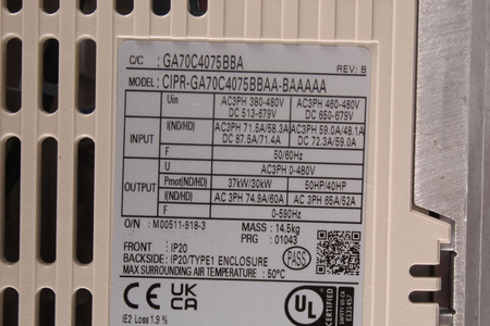 CIPR-GA70C4075BBAA-BAAAAA YASKAWA