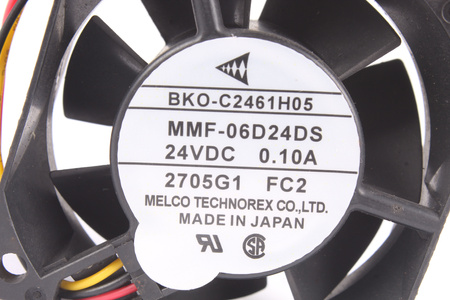 MMF-06D24DS-FC2 MELCO TECHNOREX BKO-C2461H07 60X60X25MM, 24V VENTILATORE