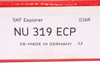 NU319ECP SKF 4300RPM, 3600RPM, 95MM, 200MM, 45MM, 390KN, 390KN CUSCINETTO A RULLI
