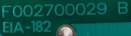 F002700123 F002700029 B EIA-182 DSC