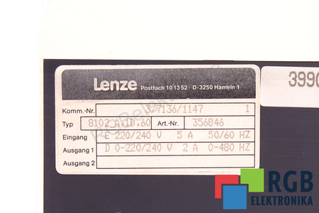 8102_A.1D.60 LENZE 8100 8102 A.1D.60