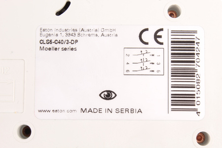 CLS6-C40/3-DP EATON 270424 INTERRUTTORE MAGNETOTERMICO