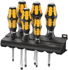 ASSORTIMENTO DI GIRAVITE KRAFTFORM: IL GIRAVITE-SCALPELLO DELLA WERA + SUPPORTO, 6 PEZZI 05018282001 WERA 932/6